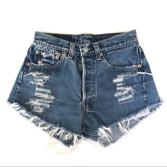 Levi's Pants - Levi’s 501 Vintage High Rise Cutoff Denim Shorts